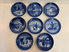 Vintage Royal Copenhagen Lot of 8 Christmas Collector Plates from 1973-1980 picture