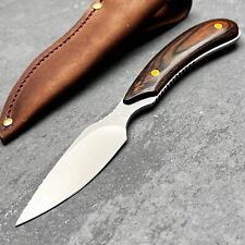 OUTDOOR EDGE Dark Timber Walnut Handle Caper Full Tang Fixed Blade Knife Sheath picture