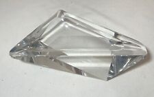 quality vintage art glass cut crystal signed Esoterica cigar table ashtray tray picture