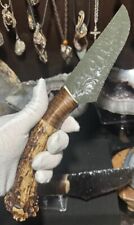 Pale Burns Green Obsidian Skinning Knife Knife Knives GB Flint Knapping picture