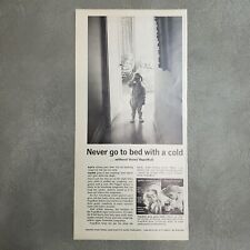 1963 Vicks VapoRub Print Ad Never Go to Bed with a Cold picture