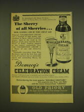 1963 Domecq's Celebration Cream Sherry Ad - The Sherry of all Sherries picture