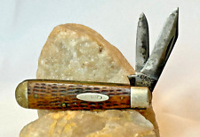 1940's Case XX 3 3/8 Regular Jack Pocket Knife Folding 2 Blade Jigged Scales picture