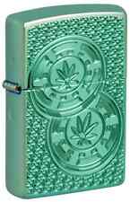 Zippo 46144, Armor, Toker Chips Design Deep Carved High Polish Green Lighter,NEW picture