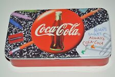 Nice Metal Vintage 1993 COKE Coca Cola Red Tin School Pencil Box 