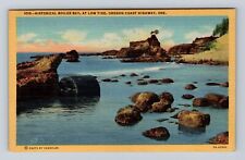 OR- Oregon, Historical Boiler Bay At Low Tide, Antique, Vintage Postcard picture