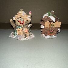 2 Enesco 1991 3 Inch Vintage Christmas Ornaments picture