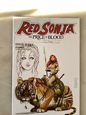 Red Sonja: Price Of Blood #3 Arthur Suydam Trade Cover Signed & Sketched W / COA picture