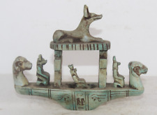 PHARAONIC ANCIENT EGYPTIAN ANTIQUE Anubis After Life Ushabti Boat (BS) picture