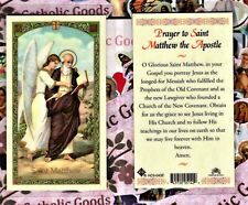 Prayer to St Matthew the Apostle - Laminated  Holy Card 043E picture