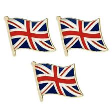 3 BRITISH FLAG PINS 0.5