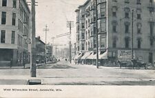 JANESVILLE WI – West Milwaukee Street - 1909 picture