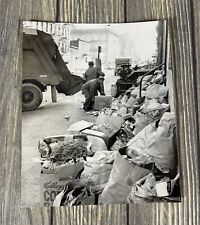 Vintage 1968 New York Clean Up Under Way Black White Photograph 8.25” x 6.75” picture