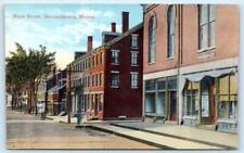 DAMARISCOTTA, ME Maine~ MAIN STREET Scene  c1910s Lincoln County Postcard picture