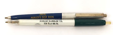 lot of 2 vtg Hays Kansas advertising pens with dried up ink and springs picture