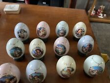The Danbury Mint Egg Collection- Vintage 12 M J Hummel Eggs With Base picture