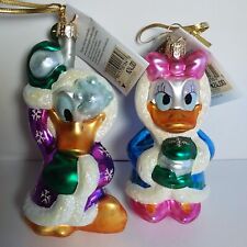 Radko Jewel Donald & Daisy Snowball Ornaments picture