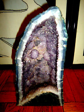 HUGE  BEAUTIFUL 25 POUND 13.5'' X 7.5'' X 6'' AMETHYST  CATHEDRAL CAVE picture
