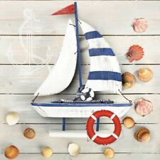 Two Individual Paper Luncheon Decoupage 3-Ply Napkin Nautical Boat Marine Sea picture