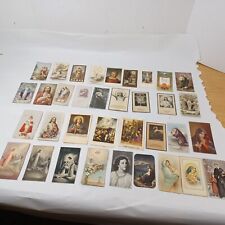 Lot of 35 Vintage Catholic Holy Cards 1930s picture