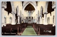 c1910 St Andrews Cathedral Interior Honolulu Territory Hawaii P417 picture
