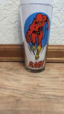 Vintage 1976 THE FLASH Pepsi Glass DC Comics New Old Stock picture