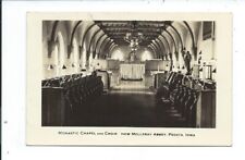 Real Photo Postcard Post Card Peosta Iowa IaInterior Monastic Chapel and Chior picture