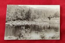 Antique RPPC Postcard Lithia Park Ashland, Oregon Duck Pond & Playground picture