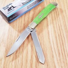 Frost Cutlery Trapper Pocket Knife Stainless Steel Blades Smooth Bone Handle picture