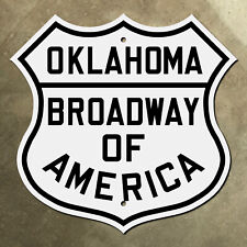 Oklahoma Broadway of America US route shield highway marker road sign 1927 picture