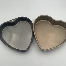 Two(2) Heart Shaped Cake Pans 1-Wilton (9.5
