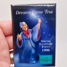 Vtg WDCC Dreams Come True Fairy God Mother Cinderella Sculpture Event '96 Button picture