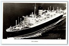 c1940's Sylvania Cunard Line Steamer Ship RPPC Photo Unposted Vintage Postcard picture