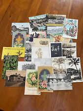 Postcards Lot of 25 Vintage Antique 1900’s-1930’s Mixed Photo Print Posted & Not picture