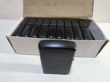 Lot 10 NOS  LIGHTER Matte Black Pocket Collector Refillable Windproof New  6902 picture