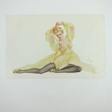 Pin-Up Varga Girl Jumbo Postcard ALBERTO VARGAS Esquire Magazine #1 Vintage 1942 picture