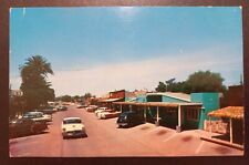 Vintage Postcard AZ Scottsdale Main Street ~ 50s Cars Chrome picture