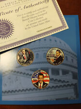 Barack Obama Presidential 3 Kennedy Half Dollar Coin Set picture