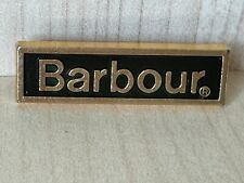 Genuine Vintage Barbour Green Pin Badge - Enamel and Metal picture