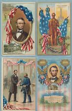 Postcards 9 Different Patriotic Vintage Lincoln  3 Tuck & 3 Posted  picture