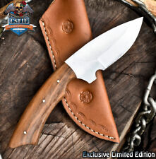 CSFIF Hand Forged Skinner Knife ATS-34 Steel Walnut Wood Outdoor Veterans Gift picture