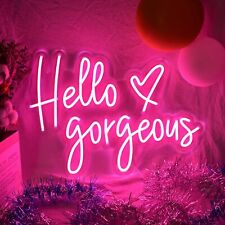 Hello Gorgeous LED Neon Sign Light for Party Home Room Wall Decor 27.5''x19.6'' picture