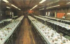 Milford Iowa~Lake Okoboji~Walther League Camp~Dining Hall Interior~1966 Postcard picture