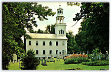 Postcard Old First Church Old Bennington Vermont  picture