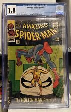 Amazing Spider-Man #35 Molten Man 1966 CGC 1.8 Silver Age MCU Stan Lee picture