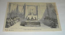 1878 magazine engraving ~ A PAPAL CONCLAVE ~ Counting the Ballots picture
