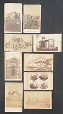 MT. WASH. SUMMIT HOUSE, YALE, VINELAND HOTEL, HISTORIC BLDGS, HOMES - CDV PHOTOS picture