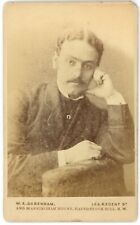 CIRCA 1880'S W.E. DEBENHAM CDV YOUNG MAN MOUSTACHE LOUIS WAIN LONDON picture