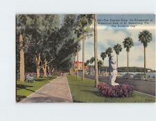 Postcard The Tourists Enjoy the Promenade Waterfront Park St. Petersburg FL USA picture