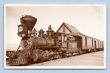 RPPC Lake Tahoe Railway & Transportation Locomotive Train #1 UNP Postcard G16 picture